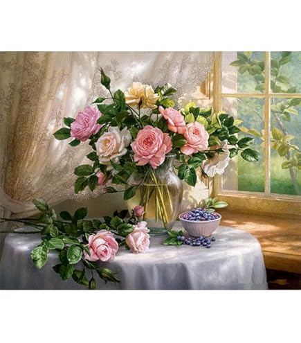 Amazon | 美しい藤の花、フレームなし、40X50cm アクセサリーのフル